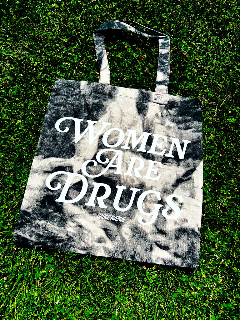 Women Are Drugs® (WH) | Tie-Dyed Canvas Bag