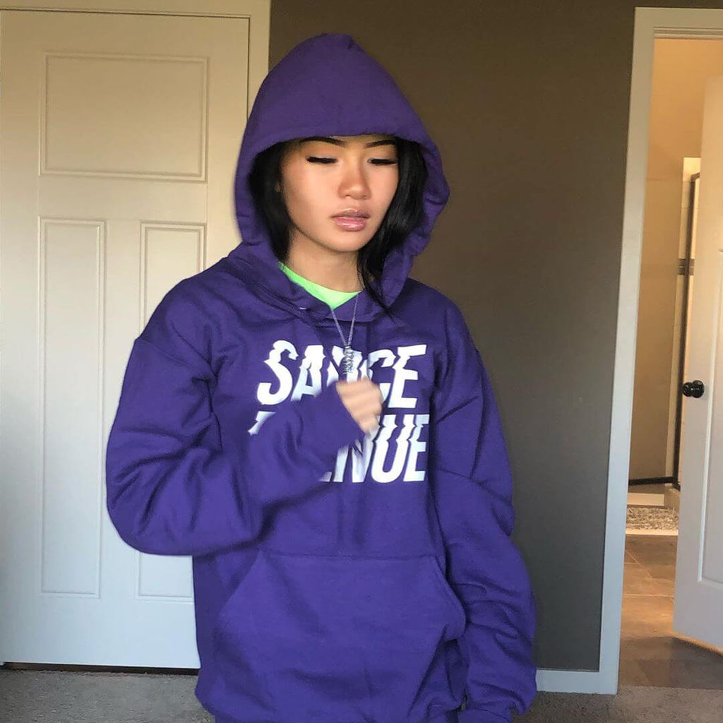 Sauce hoodie cheap purple