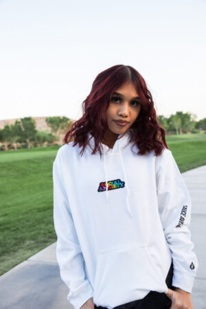 Social Anxiety | White Hoodie - Sauce Avenue