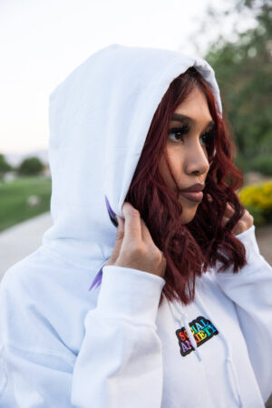 Social Anxiety | White Hoodie - Sauce Avenue