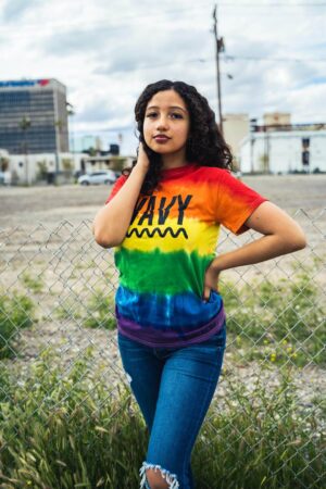 Black Wavy | Rainbow Pride Tee - Sauce Avenue