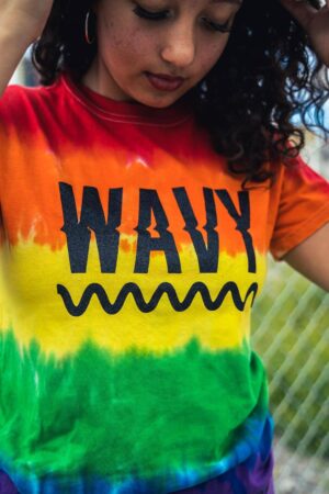 Black Wavy | Rainbow Pride Tee - Sauce Avenue