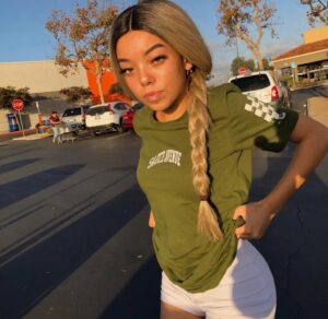 White SA Curve | Olive Tee (Solid Checkered Drippin Sleeve) - Sauce Avenue