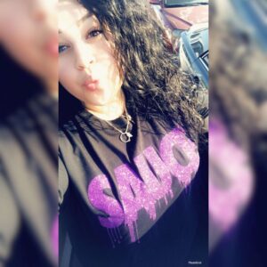 Purple Glitter Sauce | Black Tee - Sauce Avenue