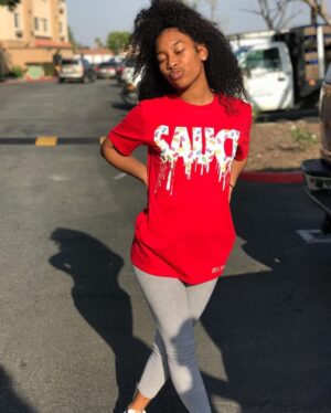 White Goldfish Sauce | Red Tee - Sauce Avenue