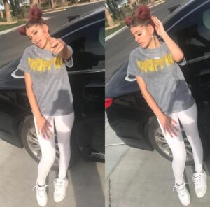 Gold Glitter Drippin | Gray Vintage Wash Tee - Medium - Sauce Avenue