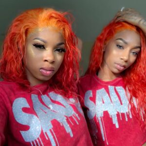 Silver Glitter Sauce | Red Vintage Wash Tee - Small - Sauce Avenue