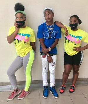 White Drippin Outline | Blue Tee - Sauce Avenue