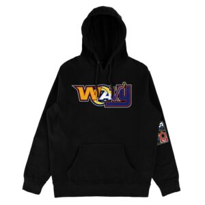 Wavy | Black Hoodie (Football) - Sauce Avenue
