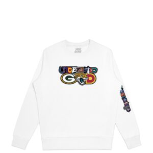 Undefeated God | White Crewneck (Football) - Sauce Avenue