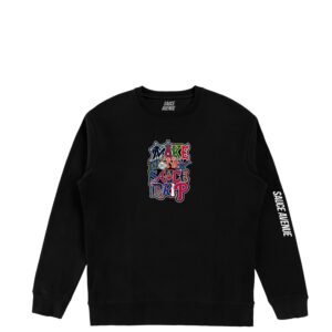 MMDS | Black Crewneck (MLB) - Sauce Avenue