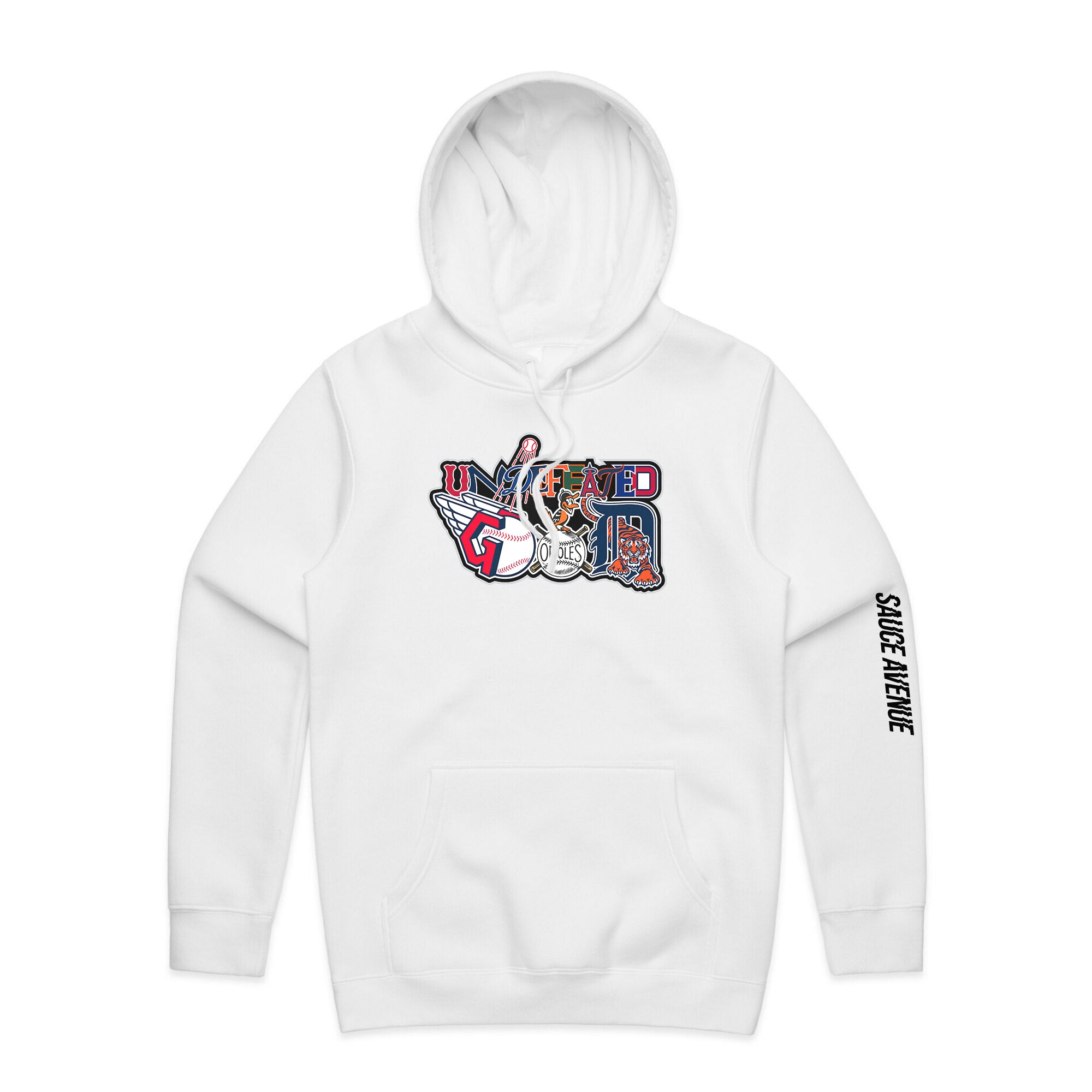 mlbwhitehoodie3 Undefeated God | White Hoodie (MLB) - Sauce Avenue